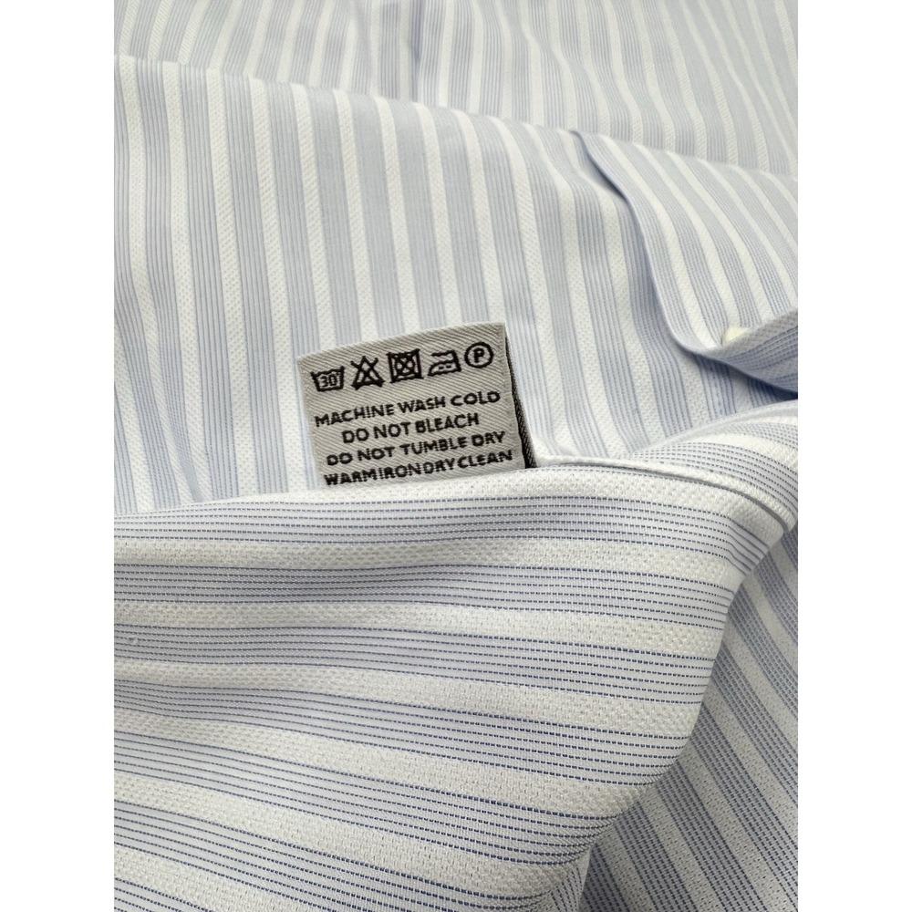 Canali Button Up Shirt Lot Of 2 Mens 41-16 Check Striped Long Sleeve Designer - Picture 10 of 16